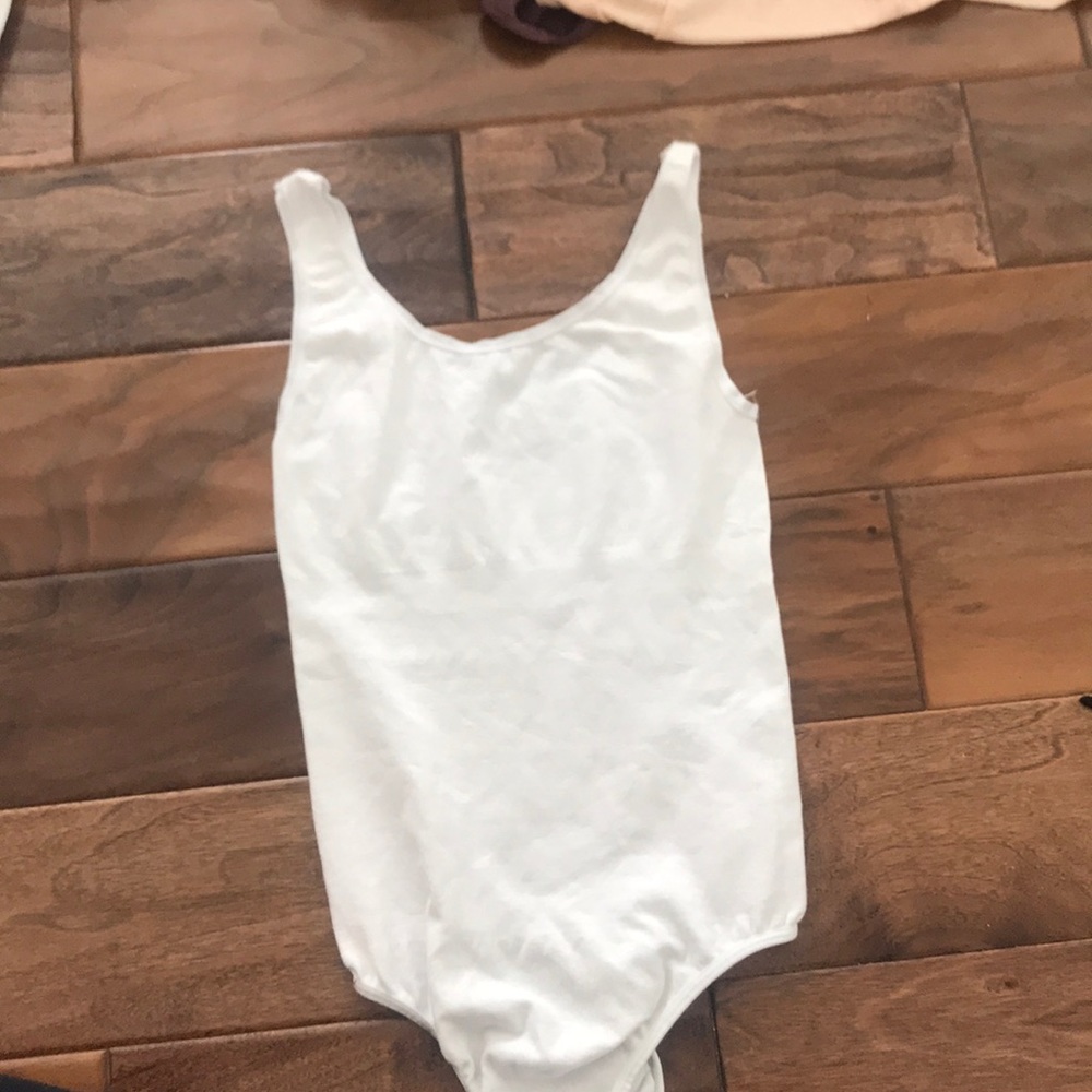 Plain white body suit